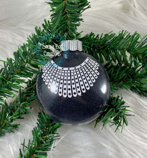 RBG Glitter Christmas Ornament