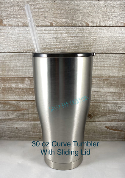 30 oz Curve Tumbler With Sliding Lid