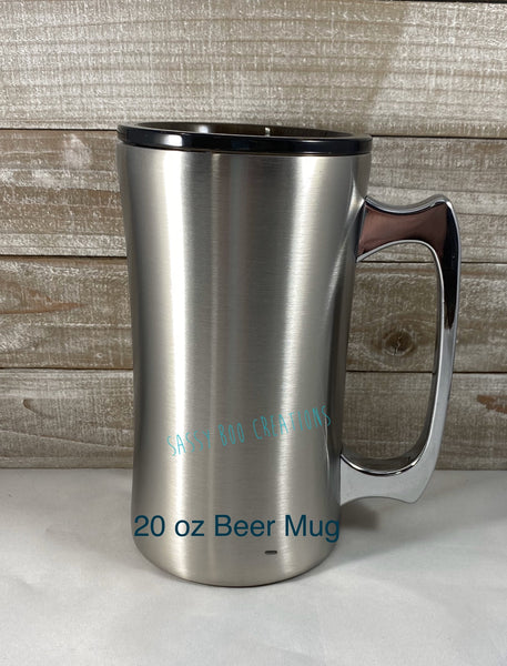 20 oz Beer Mug – Sassy Boo Creations