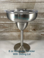 8 oz Margarita Tumbler With Sliding Lid